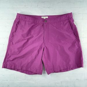 Onia Calder 7.5" Swim Trunk Mens Size 35 Purple Lined Beach Vacation (tag 36)